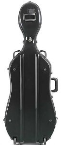 Bobelock 2000W Fiberglass Black/Wine 4/4 Cello Case with Wheels